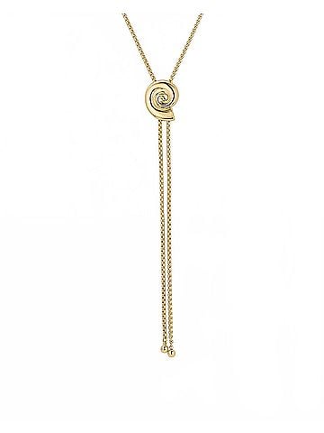 Gorjana Women's Nautilus Bolo Necklace Default Title in Gold (view 1)