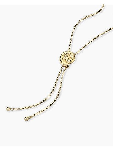 Gorjana Women's Nautilus Bolo Necklace Default Title in Gold (view 2)