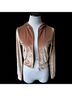 Pink Solid Brown Jacket Size XS - photo 9
