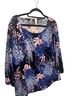 Talbots Floral Blue Pink Pullover Sweater Size 3X - photo 2