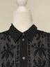 Gap 100% Polyester Black Button-Down Shirt Size S - photo 6