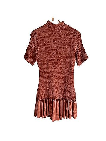 A.L.C. Aston Smocked Mini Dress Casual Dress (view 2)