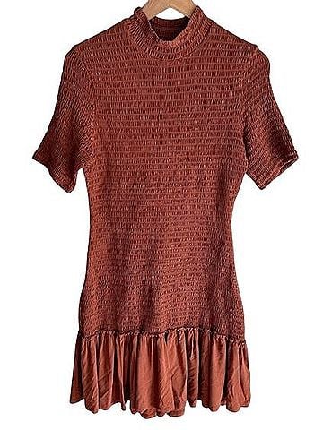 A.L.C. Aston Smocked Mini Dress Casual Dress (view 1)