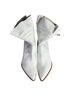 Schutz 100% Leather Solid White Brown Boots Size 9 1/2 - photo 3