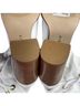 Schutz 100% Leather Solid White Brown Boots Size 9 1/2 - photo 9