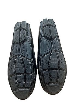 Kenneth Cole REACTION Black Textured Leather Bit Loafers with Crystal Flats (view 2)
