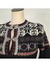 Guide Series Fair Isle Graphic Black White Pullover Sweater Size XS - photo 5
