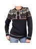Guide Series Fair Isle Graphic Black White Pullover Sweater Size XS - photo 4