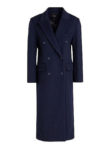 Maje Double-Breasted Wool Coat Coat (view 1)