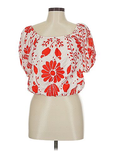 Haute Hippie Haute Hippie Short Sleeve Blouse (view 1)