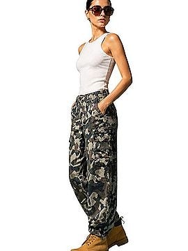 Indah Camouflage Denim Cargo Pants Cargo Pants (view 1)