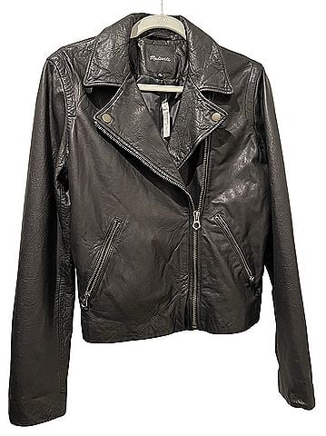 Madewell Washed Leather Moto jacket Leather Jacket (view 1)