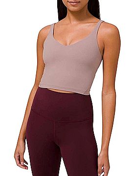 Lululemon Athletica 2018 Align Sleeveless Shelf Bra Top Violet Verbena Purple Mauve S Pilates Yoga Athleisure Casual Sleeveless Top (view 1)