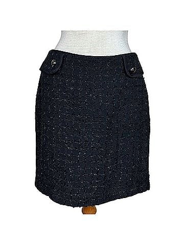 White House Black Market Elegant Tweed Mini Skirt Formal Skirt (view 2)
