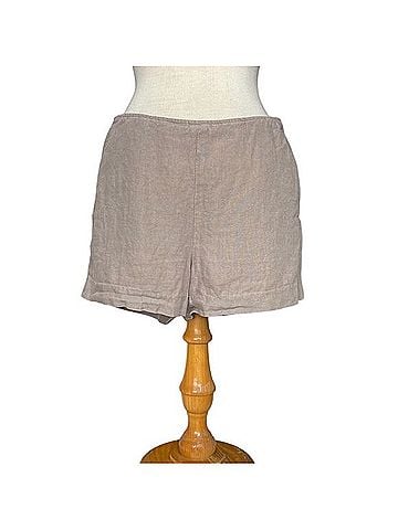 Steven Alan Flat Front Linen Shorts Shorts (view 1)