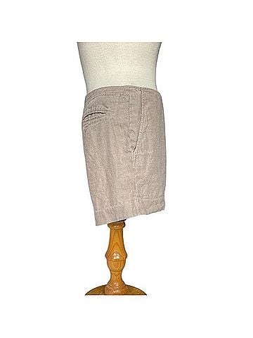 Steven Alan Flat Front Linen Shorts Shorts (view 2)