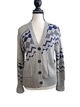 Derek Lam Grey Isle Wool Cardigan (view 1)