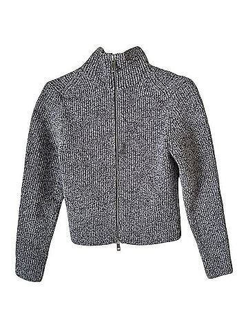 Tibi Two Way Cropped Marled Sweater Turtleneck Sweater (view 2)