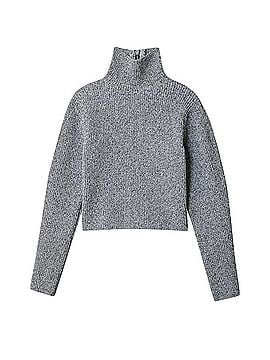 Tibi Two Way Cropped Marled Sweater Turtleneck Sweater (view 1)