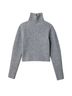 Tibi Two Way Cropped Marled Sweater Turtleneck Sweater - photo 1