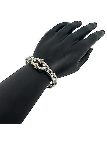 Tiffany & Co. TIFFANY&amp;Co. Tiffany Makers Bracelet, Sterling Silver 925, 18K Yellow Gold, Accessory, 55310 (view 2)