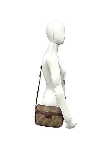 Gucci GUCCI Vintage Micro GG Logo Pattern Leather Shoulder Bag/Pouch, Brown, 32889 (view 2)