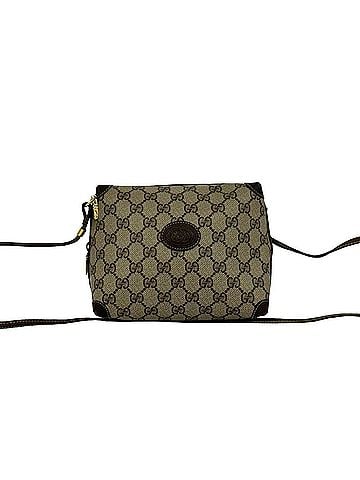Gucci GUCCI Vintage GG Logo Leather Mini Shoulder Bag/Pouch (Brown, 31518) (view 1)