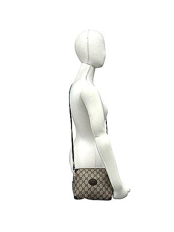 Gucci GUCCI Vintage GG Logo Leather Mini Shoulder Bag/Pouch (Brown, 31518) (view 2)