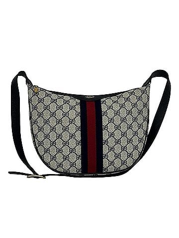 Gucci GUCCI (Old Gucci) Sherry Line GG Logo Pattern Leather Shoulder Bag/Pouch, Navy, 94571 (view 1)