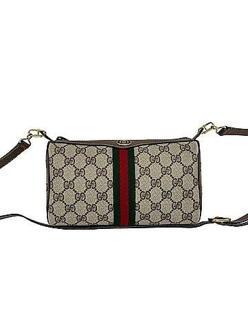 Gucci GUCCI Old Gucci Sherry Line GG Logo Pattern Leather Shoulder Bag/Pouch Brown 46771 (view 1)