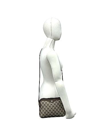 Gucci GUCCI Vintage GG Logo Leather Shoulder Bag/Pouch (Brown, 99220) (view 2)