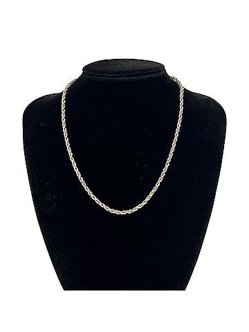Tiffany & Co. TIFFANY&amp;Co. Tiffany Twist Chain Necklace, Sterling Silver 925, 18K Yellow Gold 750YG, 21382 (view 2)