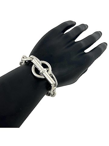 Hermès HERMES Chaine d'Ancre GM 12-link bracelet, sterling silver 925, men's accessory, silver, item number 45998 (view 2)