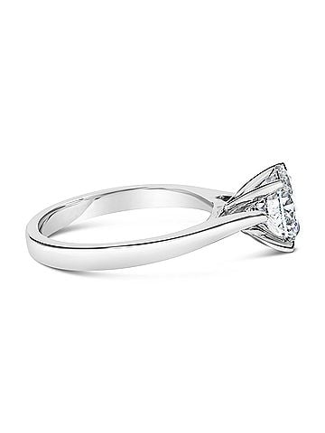 Haus of Brilliance IGI Certified 14K White Gold 2.0 Cttw Round Lab Grown Diamond Solitaire Engagement Ring (view 2)
