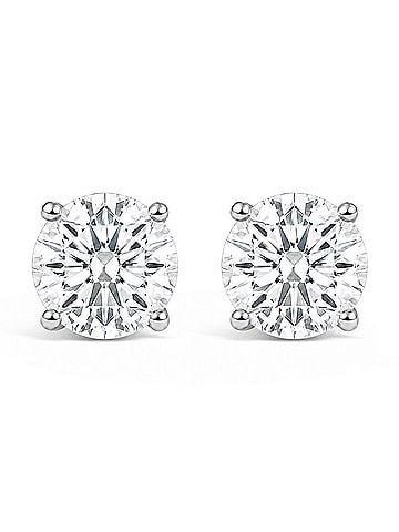 Haus of Brilliance IGI Certified 14K White Gold 12.00 Cttw Lab Grown Diamond Solitaire Stud Earrings (view 1)