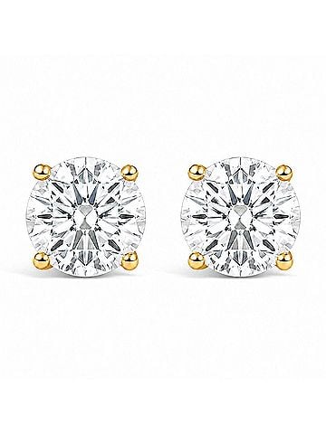 Haus of Brilliance IGI Certified 14K Yellow Gold 9.00 Cttw Lab Grown Diamond Solitaire Stud Earrings (view 1)