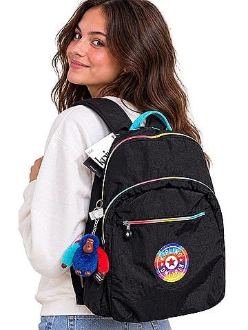 Kipling Seoul Truly Black Rainbow Backpack (view 1)