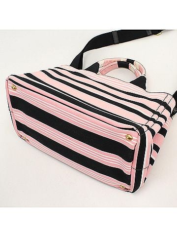 Prada PRADA Prada Tote Bag B1877B 2WAY CANAPA STAMPATE Women's Pink (view 2)