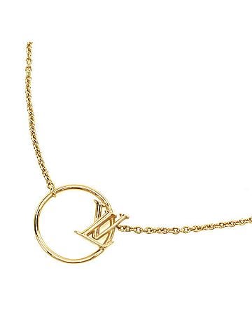 Louis Vuitton LOUIS VUITTON Louis Vuitton Necklace M00762 Collier LV Eclipse Women's Gold (view 1)