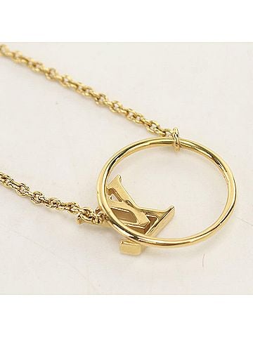 Louis Vuitton LOUIS VUITTON Louis Vuitton Necklace M00762 Collier LV Eclipse Women's Gold (view 2)