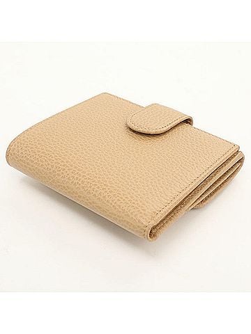 Gucci GUCCI bi-fold wallet 615525, double snap closure, Interlocking G design, women's, beige. (view 2)