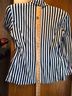 Emanuel Ungaro Stripes Black White Blazer Size 8 - photo 8