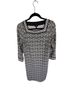 Talbots Print Black White Casual Dress Size 10 - photo 1