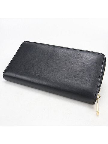 Gucci GUCCI Gucci Long Wallet, Round Zipper, 658839, Interlocking G, Men's/Women's, Black (view 2)