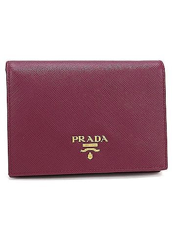 Prada PRADA bi-fold wallet 1M0668 Saffiano leather women's purple (view 1)