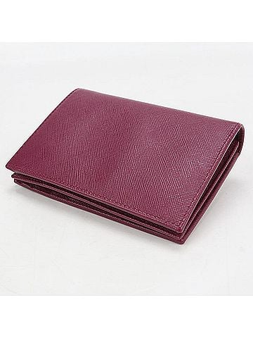 Prada PRADA bi-fold wallet 1M0668 Saffiano leather women's purple (view 2)