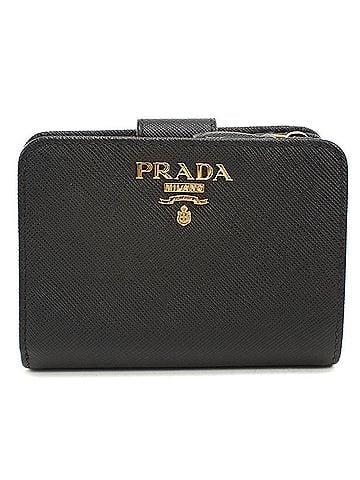 Prada PRADA bi-fold wallet 1ML018 Saffiano multicolor women's black (view 1)