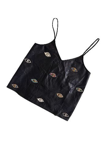 Nicole Miller Leather Top (view 2)