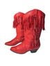 Dingo 100% Leather Red Boots Size 7 - photo 1