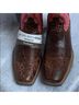 Ariat Pink Brown Boots Size 9 - photo 3